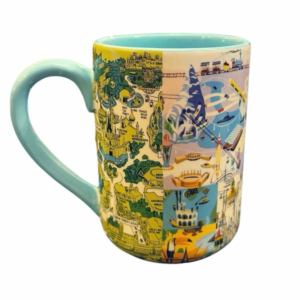 Disney Parks Vintage Magic Kingdom Map Mug